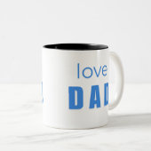 Love Dad Baby Boy mug ツートーンマグカップ (正面右)