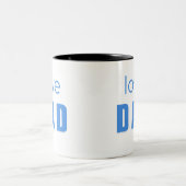 Love Dad Baby Boy mug ツートーンマグカップ (中央)