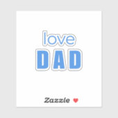 Love Dad Baby Boy Sticker シール (シート)