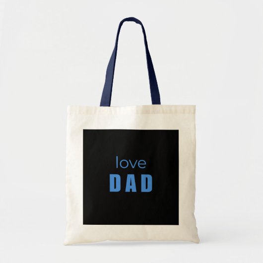 Love Dad Baby Boy tote bag トートバッグ (正面)
