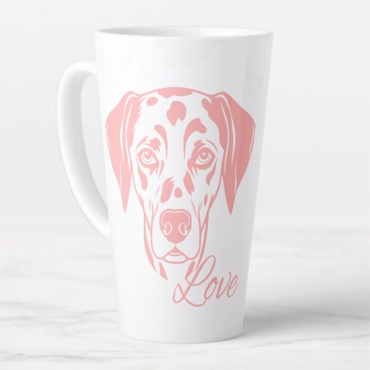 Love Dalmata カフェラテマグ (左アングル)