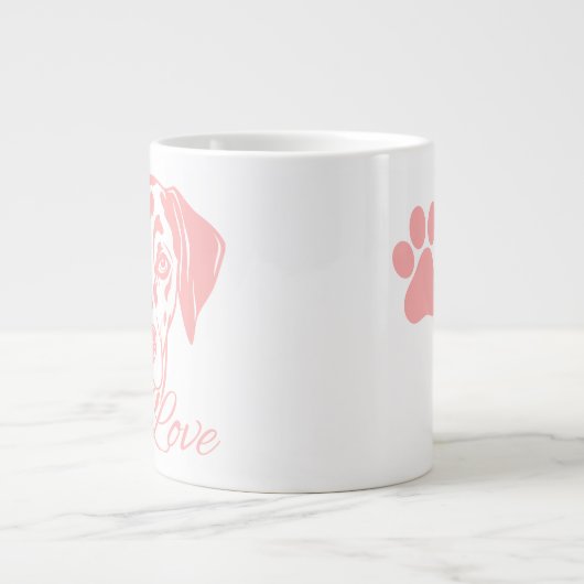 Love Dalmata ジャンボコーヒーマグカップ (正面)