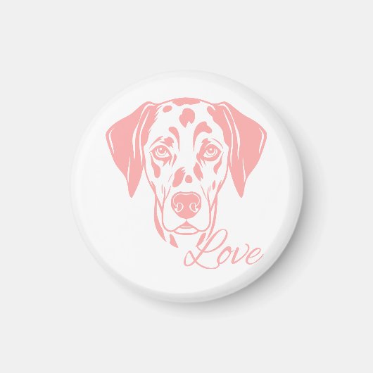 Love Dalmata マグネット (正面)
