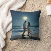 Love Dance Moon Pillow クッション (ブランケット)