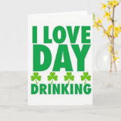 Love Day Drinking St Patricks Card カード (黄色い花)