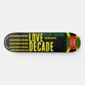 LOVE DECADE 8 1/4" スケートボードデッキ (横)