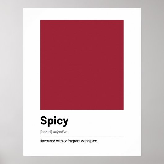 Love Definition Poster - Red モダン Art ポスター (正面)