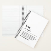 Love Definition Wedding Journal modern ノートブック (内側)