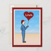 Love Deliveryカスタマイズ可能はがき ポストカード (正面/裏面)