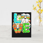 Love Dental Life Cute Tooth Flip Flops Summer Dent カード (黄色い花)