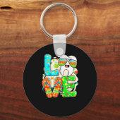 Love Dental Life Cute Tooth Flip Flops Summer Dent キーホルダー (正面)