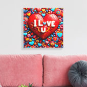 Love design Canvas Print キャンバスプリント (インサイチュ (リビング))