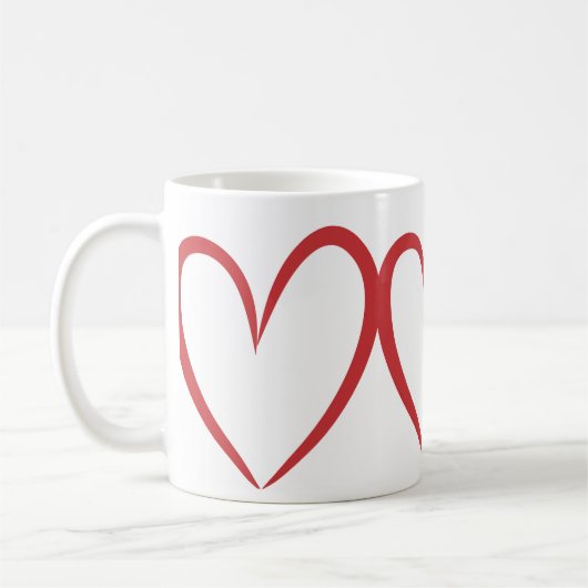 Love design mug  コーヒーマグカップ (左)