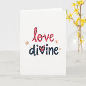 Love Divine Floral Art Card カード (黄色い花)