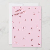 Love Dog 1st Birthday – Cute Puppy, Balloons 招待状 (裏面)