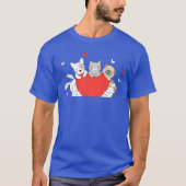Love Dog Cat friend Tシャツ (正面)