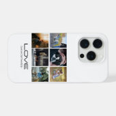 Love Dog Family Portrait Collage Design iPhoneケース (裏面横)