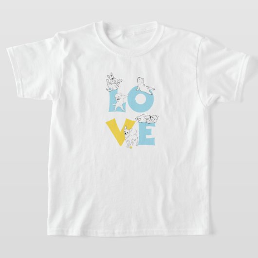 love dog tシャツ (レイダウン)