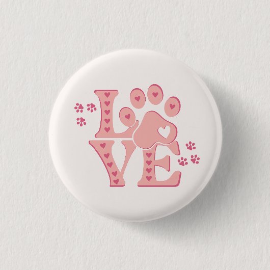 LOVE Dogs 缶バッジ (正面)