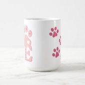 Love Dogs Perzonalized コーヒーマグカップ (中央)
