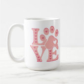 Love Dogs Perzonalized コーヒーマグカップ (左)