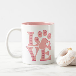 Love Dogs Perzonalized ツートーンマグカップ