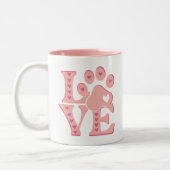Love Dogs Perzonalized ツートーンマグカップ (左)