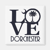 LOVE Dorchester, SC マグネット (正面)