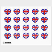 love drapeau Angleterre スクエアシール (シート)
