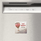 LOVE DREAM結婚式の日付を保存 マグネット (インサイチュ (食洗機))