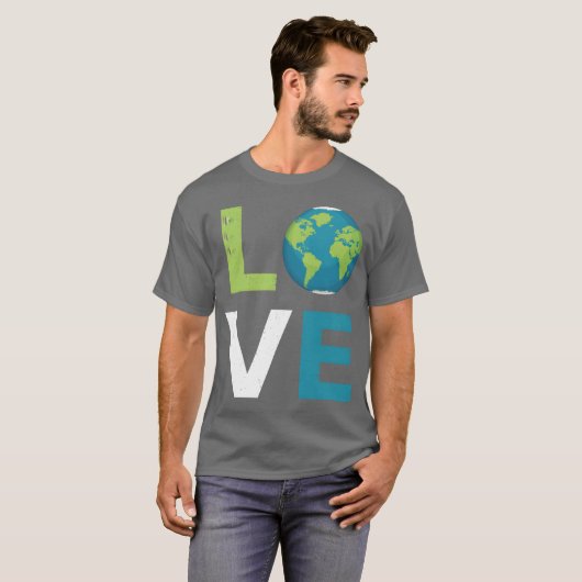 Love Earth World Love and Save friend Tシャツ (正面フル)
