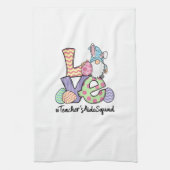 Love Easter Teacher's Aide Gnomes Teacher Easter 2 キッチンタオル (縦)