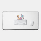 Love Easter Teacher's Aide Gnomes Teacher Easter 2 デスクマット (キーボード&マウス)
