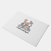 Love Easter Teacher's Aide Gnomes Teacher Easter 2 ドアマット (アングル)