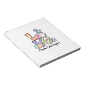 Love Easter Teacher's Aide Gnomes Teacher Easter 2 ノートパッド (アングル)