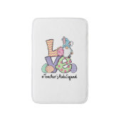 Love Easter Teacher's Aide Gnomes Teacher Easter 2 バスマット (正面縦)