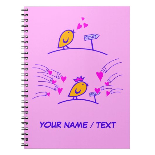 LOVE ECHO - コミックバード Tweetlercools 3 ノートブック (正面)
