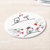 LOVE ECHO - Birds Tweetlercools 1漫画 ラウンドペーパーコースター (アングル)
