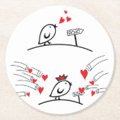 LOVE ECHO - Birds Tweetlercools 1漫画 ラウンドペーパーコースター (正面)