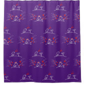 LOVE ECHO - Birds Tweetlercools 2漫画 シャワーカーテン (正面)