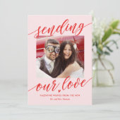 Love Editable Color Valentine's Day Cardの送信 シーズンカード (スタンド正面)