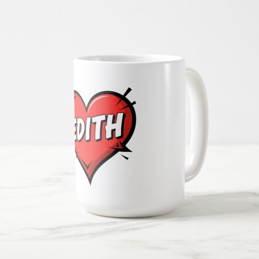 Love Edith コーヒーマグカップ (正面右)
