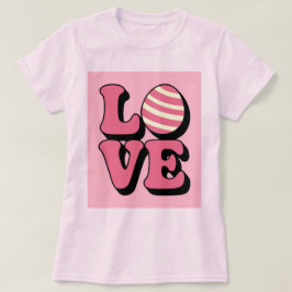 LOVE Egg Pink Women's Tシャツ