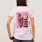 LOVE Egg Pink Women's Tシャツ (裏面)