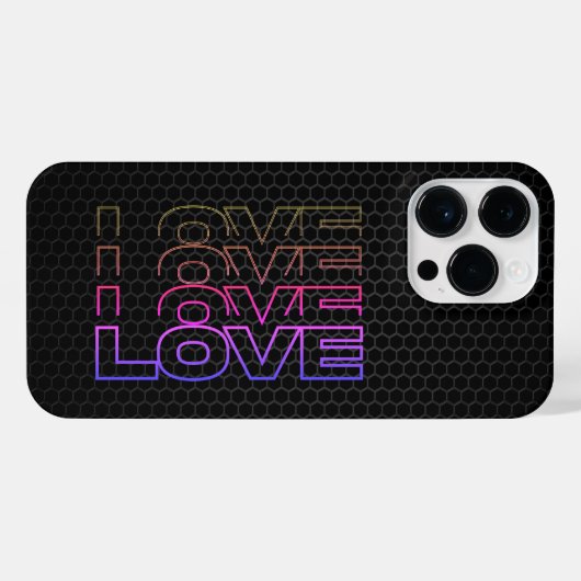 Love - Electro Love Edition iPhoneケース (裏面横)