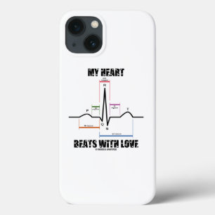 Love Electrocardiogram ECGの私のハートビート iPhone 13ケース