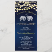 LOVE/ELEPHANT NIGHT LIGHTS結婚式 プログラム (正面)