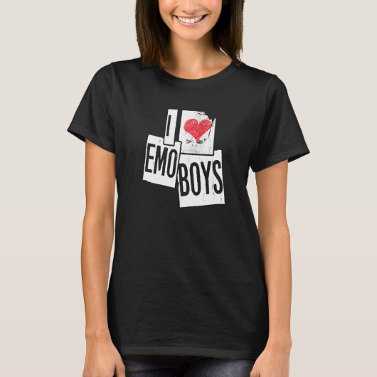 Love Emo Boys Emotional Hardcore Emocore Boys Tシャツ (正面)