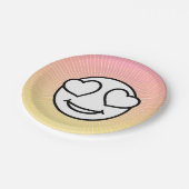 Love Emoji Coloringプレート ペーパープレート (アングル)