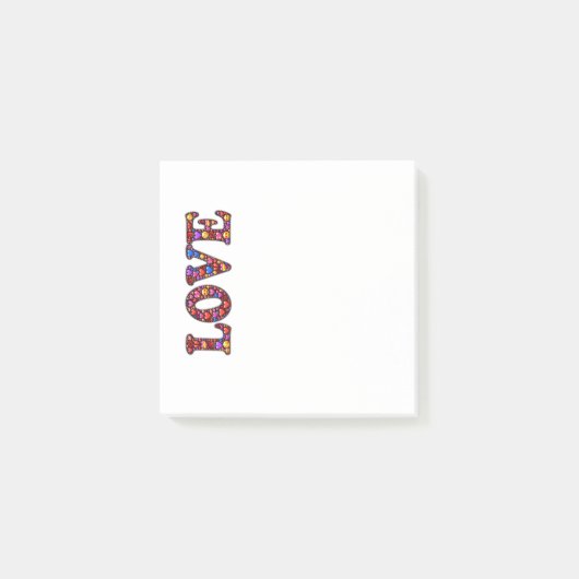 Love Emoji's Post-It® Notes, 3" x 3" ポストイット (正面)